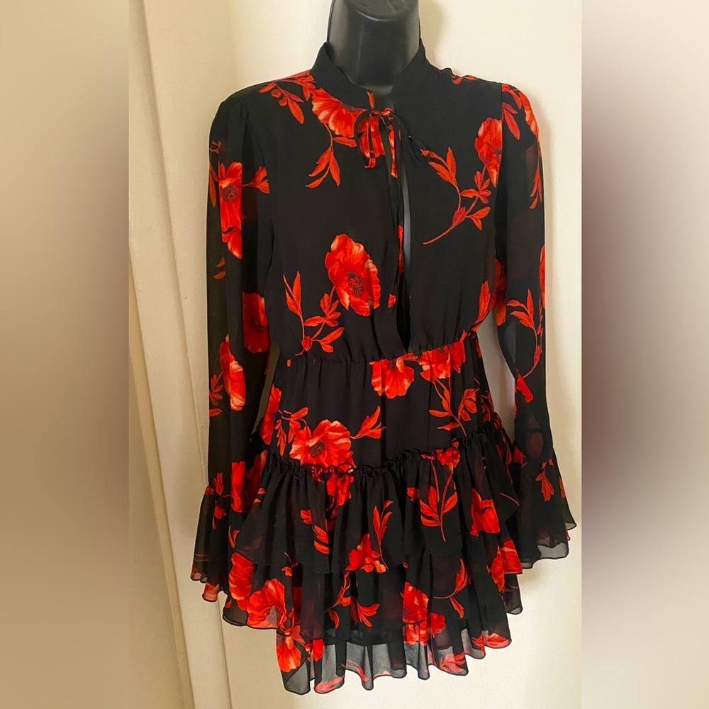 Floral salsa style dress